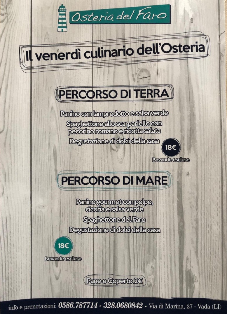 Il Venerdi all'Osteria Il Venerdi all'Osteria