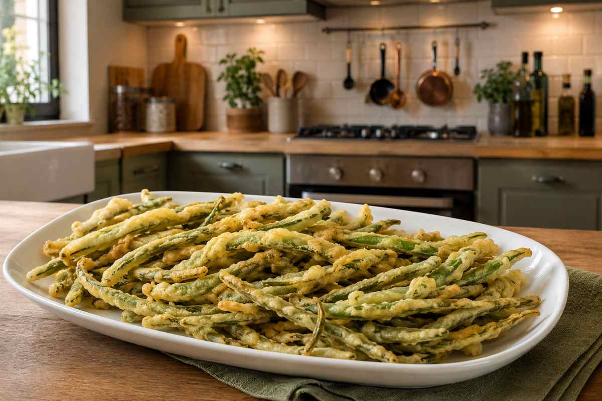 Fagiolini fritti croccanti: il contorno sfizioso che conquista anche i bambini