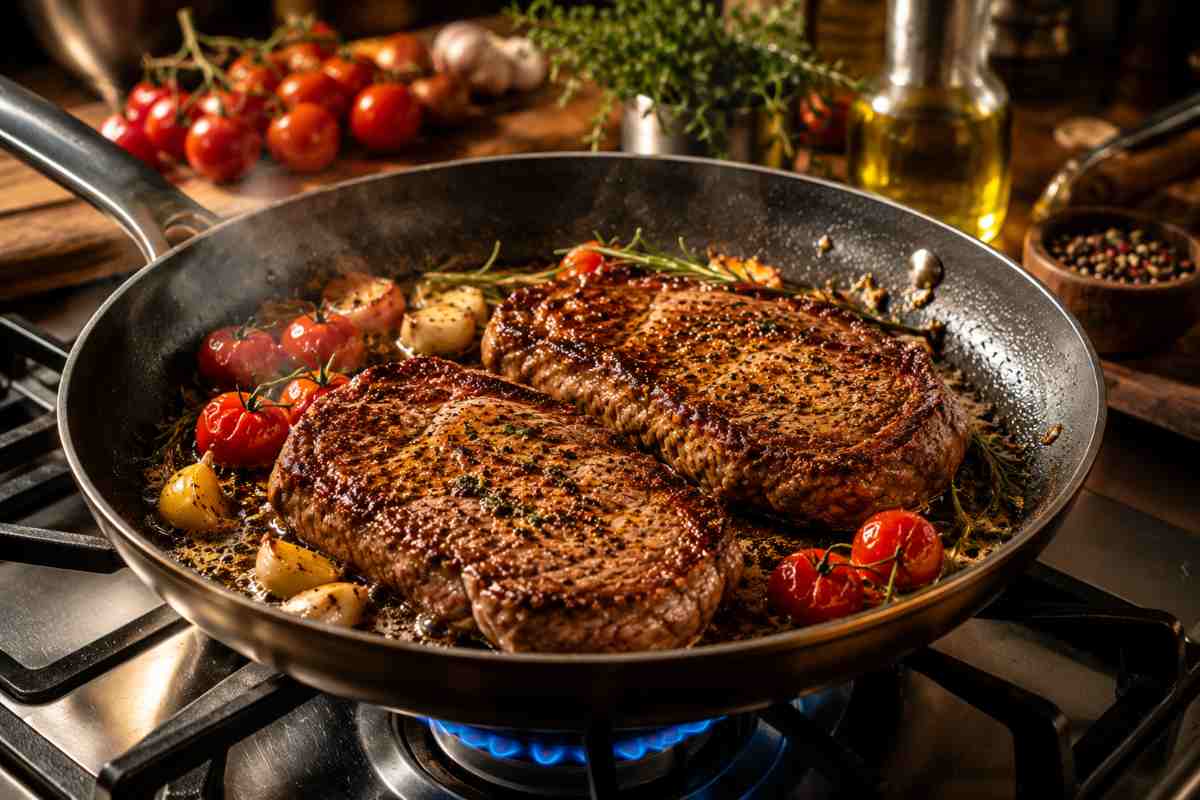 carne cotta in padella